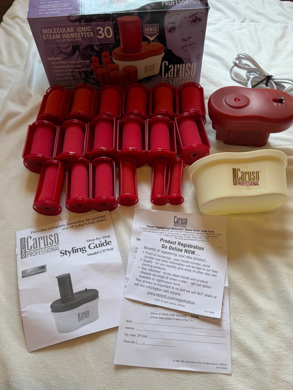 Caruso Professional Molecular Ionic Steam Hairsetter Set 18 Foam Rollers C97958
